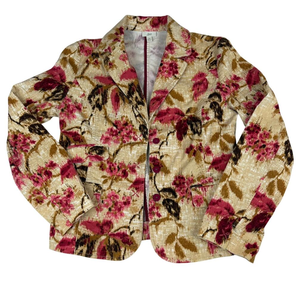 J. Jill Floral Corduroy Blazer - Size XS